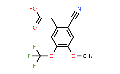1807236-08-3 | 2-Cyano-4-methoxy-5-(trifluoromethoxy)phenylacetic acid