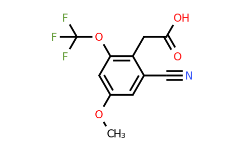 1807236-14-1 | 2-Cyano-4-methoxy-6-(trifluoromethoxy)phenylacetic acid