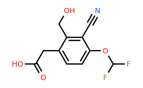 1807236-47-0 | 3-Cyano-4-difluoromethoxy-2-(hydroxymethyl)phenylacetic acid