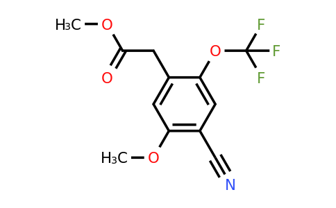 1807236-49-2 | Methyl 4-cyano-5-methoxy-2-(trifluoromethoxy)phenylacetate