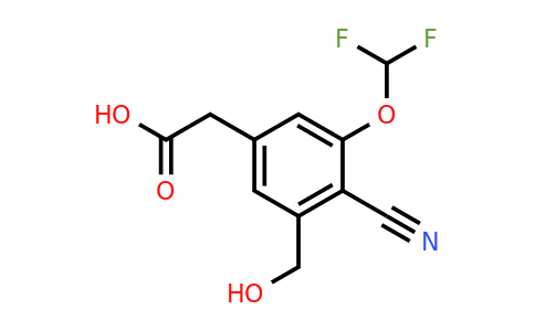 1807236-54-9 | 4-Cyano-3-difluoromethoxy-5-(hydroxymethyl)phenylacetic acid