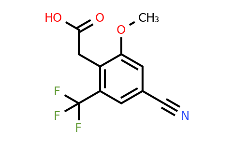 1807236-85-6 | 4-Cyano-2-methoxy-6-(trifluoromethyl)phenylacetic acid