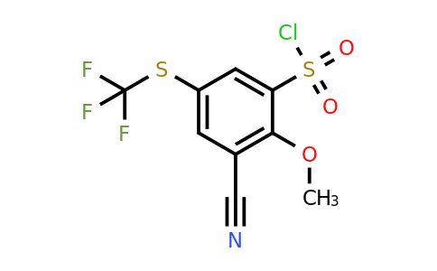 1807237-06-4 | 3-Cyano-2-methoxy-5-(trifluoromethylthio)benzenesulfonylchloride
