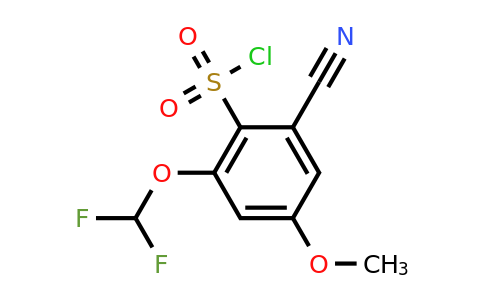 1807237-39-3 | 2-Cyano-6-difluoromethoxy-4-methoxybenzenesulfonylchloride