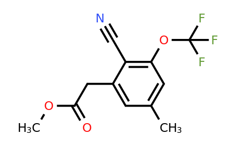 1807237-60-0 | Methyl 2-cyano-5-methyl-3-(trifluoromethoxy)phenylacetate