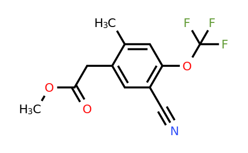 1807237-74-6 | Methyl 5-cyano-2-methyl-4-(trifluoromethoxy)phenylacetate