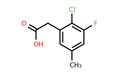 1807237-87-1 | 2-Chloro-3-fluoro-5-methylphenylacetic acid