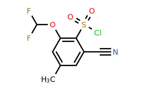 1807238-37-4 | 2-Cyano-6-difluoromethoxy-4-methylbenzenesulfonyl chloride
