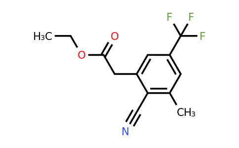 1807238-49-8 | Ethyl 2-cyano-3-methyl-5-(trifluoromethyl)phenylacetate
