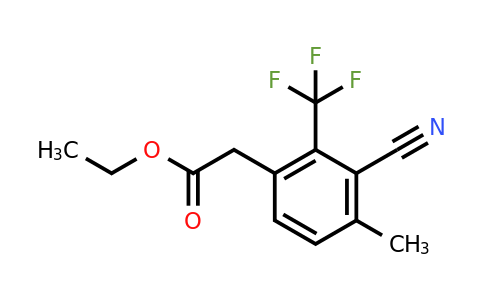 1807238-54-5 | Ethyl 3-cyano-4-methyl-2-(trifluoromethyl)phenylacetate