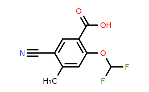 1807238-55-6 | 5-Cyano-2-difluoromethoxy-4-methylbenzoic acid