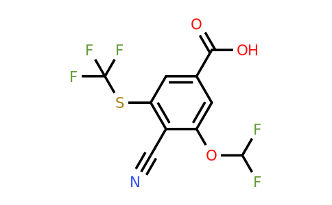 1807238-63-6 | 4-Cyano-3-difluoromethoxy-5-(trifluoromethylthio)benzoic acid