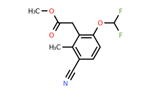 1807238-74-9 | Methyl 3-cyano-6-difluoromethoxy-2-methylphenylacetate
