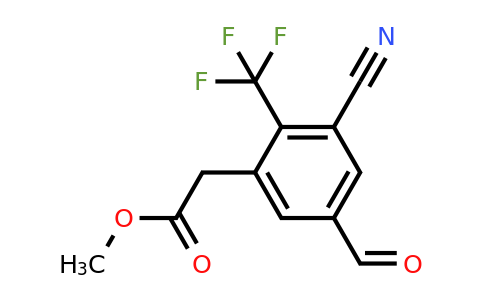 1807239-04-8 | Methyl 3-cyano-5-formyl-2-(trifluoromethyl)phenylacetate