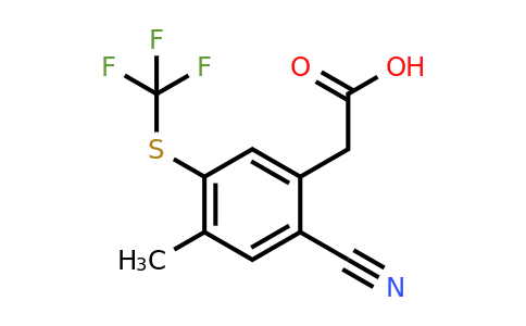 1807239-43-5 | 2-Cyano-4-methyl-5-(trifluoromethylthio)phenylacetic acid