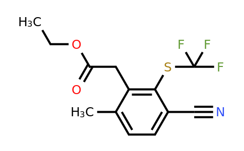1807239-65-1 | Ethyl 3-cyano-6-methyl-2-(trifluoromethylthio)phenylacetate