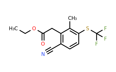 1807239-81-1 | Ethyl 6-cyano-2-methyl-3-(trifluoromethylthio)phenylacetate