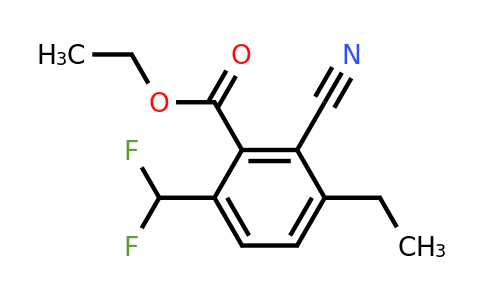 1807239-84-4 | Ethyl 2-cyano-6-difluoromethyl-3-ethylbenzoate