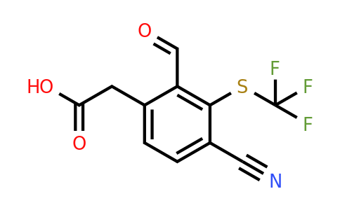 1807240-05-6 | 4-Cyano-2-formyl-3-(trifluoromethylthio)phenylacetic acid