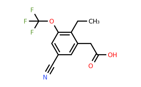 1807240-44-3 | 5-Cyano-2-ethyl-3-(trifluoromethoxy)phenylacetic acid
