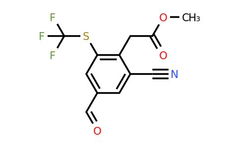 1807240-49-8 | Methyl 2-cyano-4-formyl-6-(trifluoromethylthio)phenylacetate