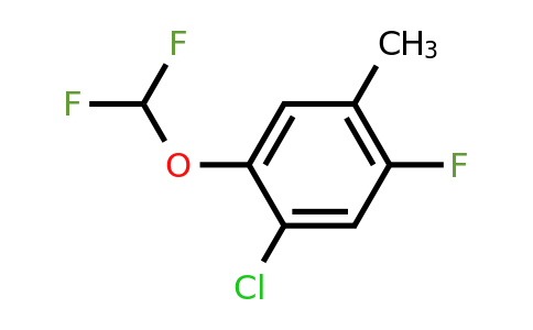 4-Chloro-5-difluoromethoxy-2-fluorotoluene