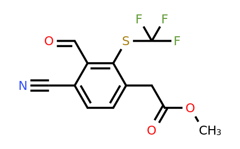 1807240-98-7 | Methyl 4-cyano-3-formyl-2-(trifluoromethylthio)phenylacetate