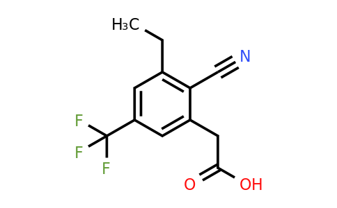 1807241-18-4 | 2-Cyano-3-ethyl-5-(trifluoromethyl)phenylacetic acid
