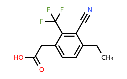 1807241-27-5 | 3-Cyano-4-ethyl-2-(trifluoromethyl)phenylacetic acid