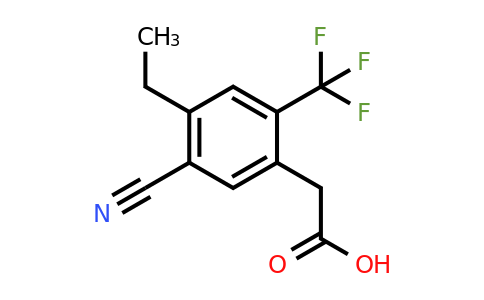 1807241-37-7 | 5-Cyano-4-ethyl-2-(trifluoromethyl)phenylacetic acid
