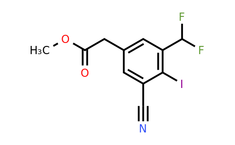 1807241-41-3 | Methyl 3-cyano-5-difluoromethyl-4-iodophenylacetate