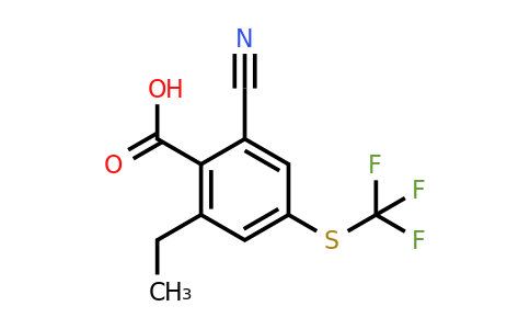 1807241-89-9 | 2-Cyano-6-ethyl-4-(trifluoromethylthio)benzoic acid