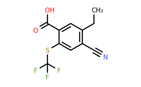 1807241-92-4 | 4-Cyano-5-ethyl-2-(trifluoromethylthio)benzoic acid