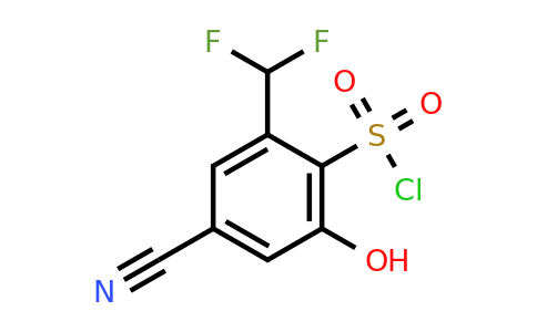1807242-16-5 | 4-Cyano-2-difluoromethyl-6-hydroxybenzenesulfonylchloride