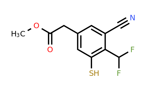 1807242-48-3 | Methyl 3-cyano-4-difluoromethyl-5-mercaptophenylacetate
