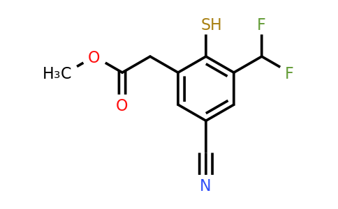 1807242-60-9 | Methyl 5-cyano-3-difluoromethyl-2-mercaptophenylacetate