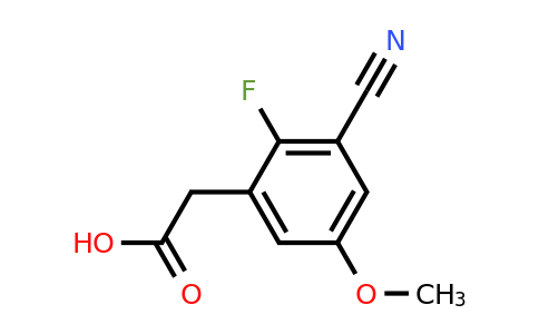 1807242-73-4 | 3-Cyano-2-fluoro-5-methoxyphenylacetic acid