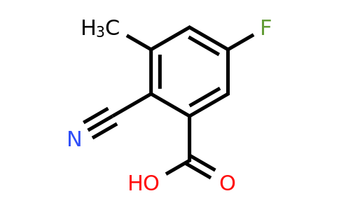 1807243-20-4 | 2-Cyano-5-fluoro-3-methylbenzoic acid