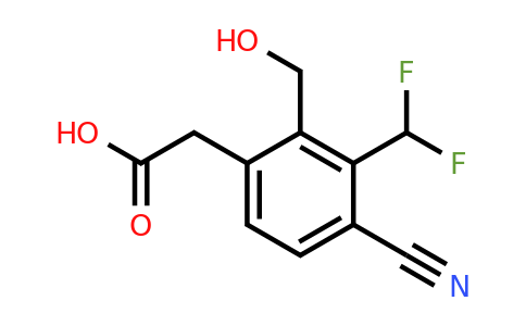 1807243-56-6 | 4-Cyano-3-difluoromethyl-2-(hydroxymethyl)phenylacetic acid