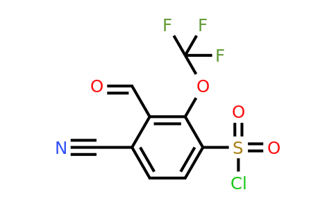 1807245-29-9 | 4-Cyano-3-formyl-2-(trifluoromethoxy)benzenesulfonylchloride