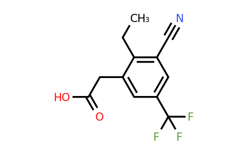 1807245-34-6 | 3-Cyano-2-ethyl-5-(trifluoromethyl)phenylacetic acid