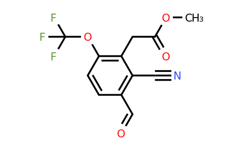 1807245-52-8 | Methyl 2-cyano-3-formyl-6-(trifluoromethoxy)phenylacetate
