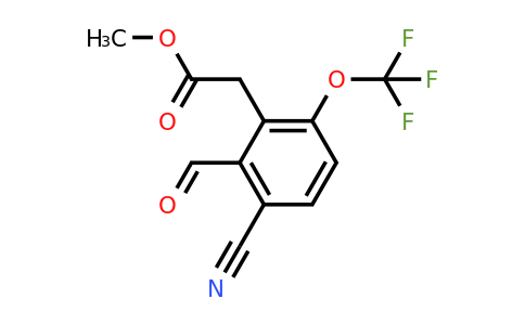 1807245-54-0 | Methyl 3-cyano-2-formyl-6-(trifluoromethoxy)phenylacetate