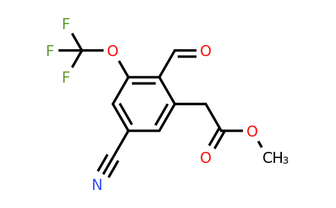 1807245-56-2 | Methyl 5-cyano-2-formyl-3-(trifluoromethoxy)phenylacetate