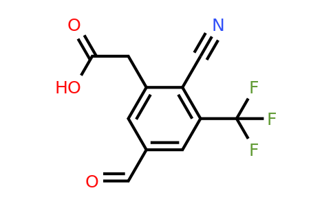 1807245-69-7 | 2-Cyano-5-formyl-3-(trifluoromethyl)phenylacetic acid
