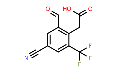 1807245-70-0 | 4-Cyano-2-formyl-6-(trifluoromethyl)phenylacetic acid