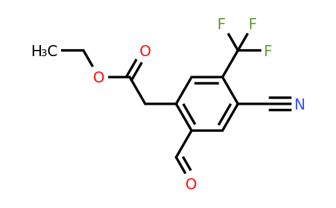1807245-71-1 | Ethyl 4-cyano-2-formyl-5-(trifluoromethyl)phenylacetate