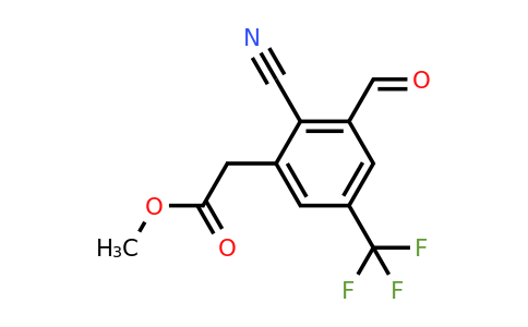 1807245-73-3 | Methyl 2-cyano-3-formyl-5-(trifluoromethyl)phenylacetate