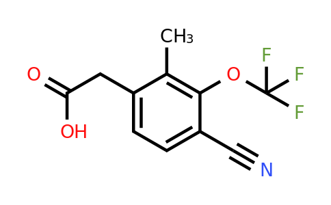 1807246-30-5 | 4-Cyano-2-methyl-3-(trifluoromethoxy)phenylacetic acid