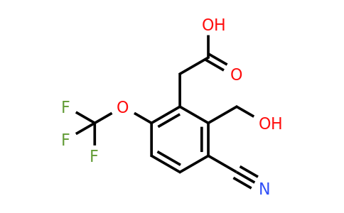 1807246-76-9 | 3-Cyano-2-hydroxymethyl-6-(trifluoromethoxy)phenylacetic acid